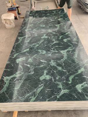 Dekoracja ścienna wewnętrzna Wodoodporny arkusz z tworzywa sztucznego z PVC UV UV 1220x2800mm