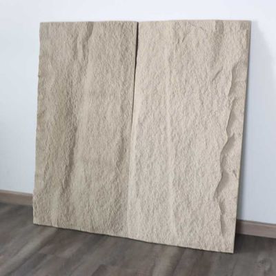 Dekoracja wnętrz Panel z kamienia kulturowego PU Ciemnoszary Symulacja poliuretanu 120 * 60 cm