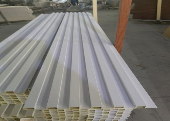 Drewniany panel ścienny PCV WPC Karbowane panele ścienne Panel ścienny WPC 3D