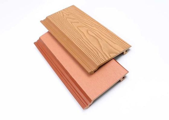 Zewnętrzny karbowany panel ścienny WPC Zewnętrzna okładzina Plastikowa kompozytowa płyta ścienna