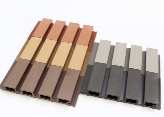 160x24mm Zewnętrzny Panel Ścienny WPC Pusta Drewniana Plastikowa Kompozytowa Płyta Ścienna