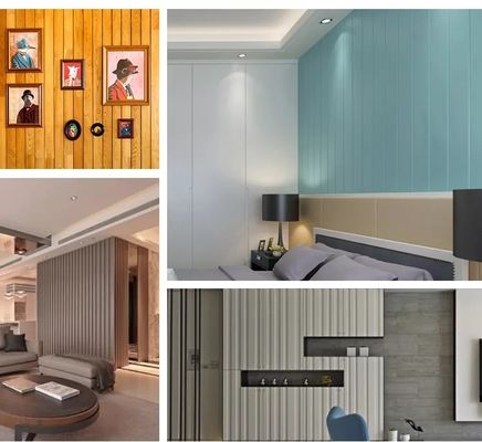 wodoodporny Panel ścienny WPC do dekoracji ścian wewnętrznych Łatwa instalacja i utrzymanie Bezpłatne