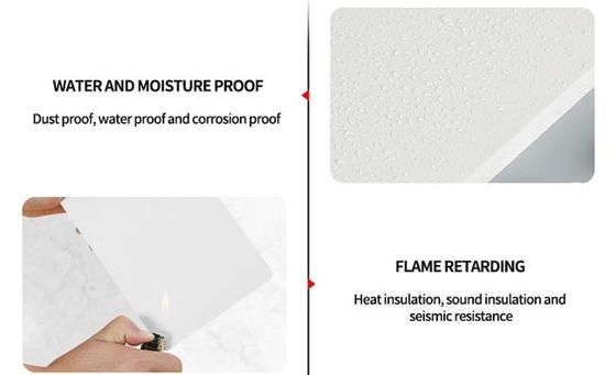 Lekki betonowy panel ścienny PCV Formy Deski 1,22 x 2,44 m Kolorowe