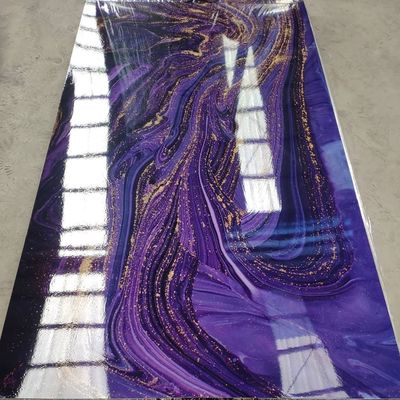 Druk 3D Arkusz marmuru z PVC Marmur UV 1220x2440 Mm do dekoracji ścian