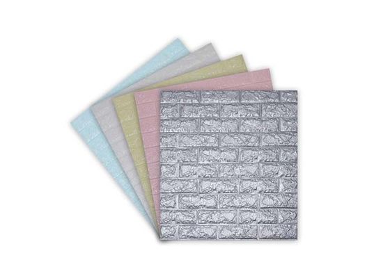 Dekoracja wnętrz Tapeta z pianki PE Tapeta do sypialni Samoprzylepna naklejka ścienna 3D 70x77cm