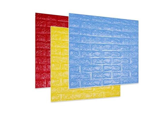 Silna lepkość Tapeta 3D z cegły winylowej do dekoracji ścian