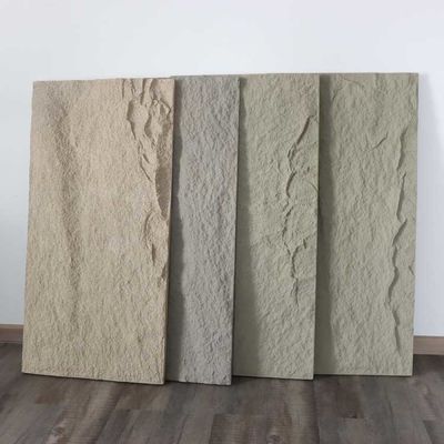 Gruby panel z kamienia PU Faux Łatwy w instalacji do dekoracji ścian 120 * 60 cm 3 cm