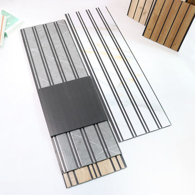 Płyty ścienne drewno ziarna PVC Dekoracyjny tabliczka ścienna Ekologiczny materiał do sypialni Salon TV Twarz ściana