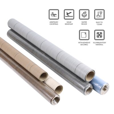 Łatwe w montażu i wyjmowalne dekoracyjne folie podłogowe z realistycznymi wzorami