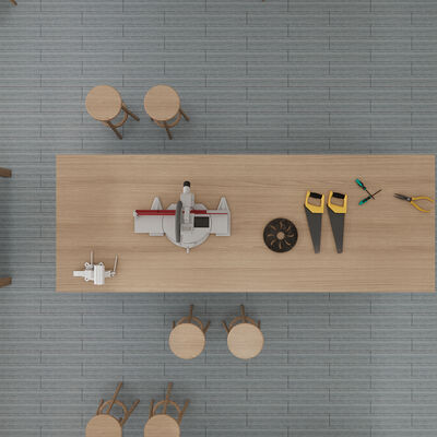 Naklejki podłogowe samoprzylepne w formacie rolki o bardzo szerokim rozmiarze do większych pomieszczeń lub przestrzeni