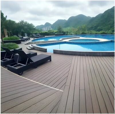 3D Wood Texture Composite Decking Planks Outdoor Waterproof Floor with Anti-Slip Feature