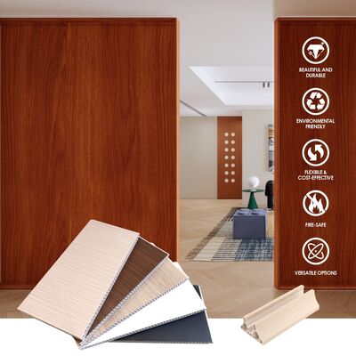 Lekki wodoodporny i ognioodporny panel ścienny z PVC do działów przestrzeni biurowej