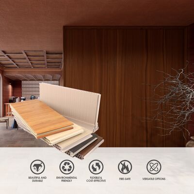 Płytka ścienna PVC wodoodporna, ognioodporna, odporna na wilgoć, dla pomieszczeń wewnętrznych