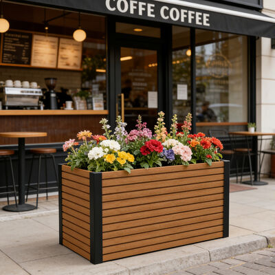 Nowoczesna wodoodporna, ognioodporna, przyjazna dla środowiska podwyższona skrzynia ogrodowa do sadzenia na zewnątrz