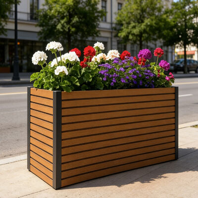 Puszka z podniesionym ogrodowym łóżkiem ogrodowym z wodoodpornym materiałem odpornym na ogień, przyjaznym dla środowiska, do sadzenia w ogrodzie