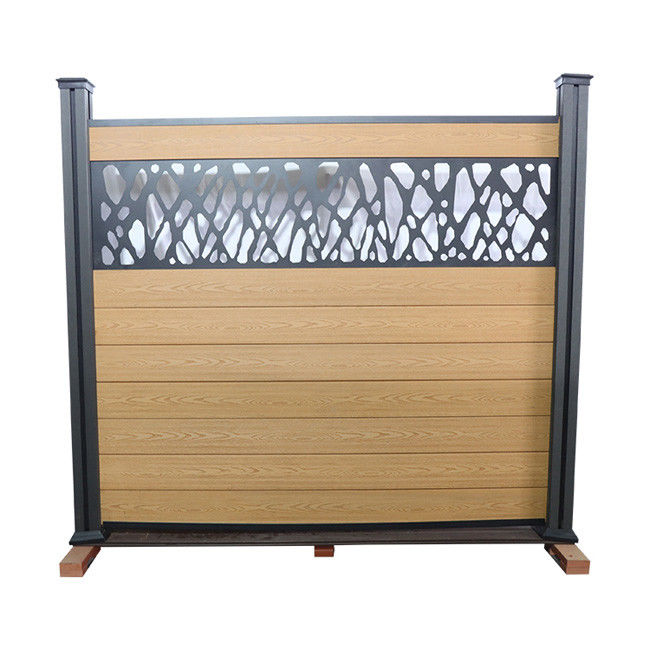 Dekoracyjne kompozytowe panele ogrodzeniowe Wpc Wodoodporne deski ogrodowe Balkon 90 * 25 mm