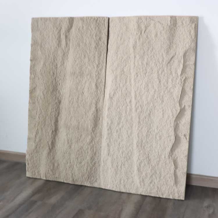 Dekoracja wnętrz Panel z kamienia kulturowego PU Ciemnoszary Symulacja poliuretanu 120 * 60 cm