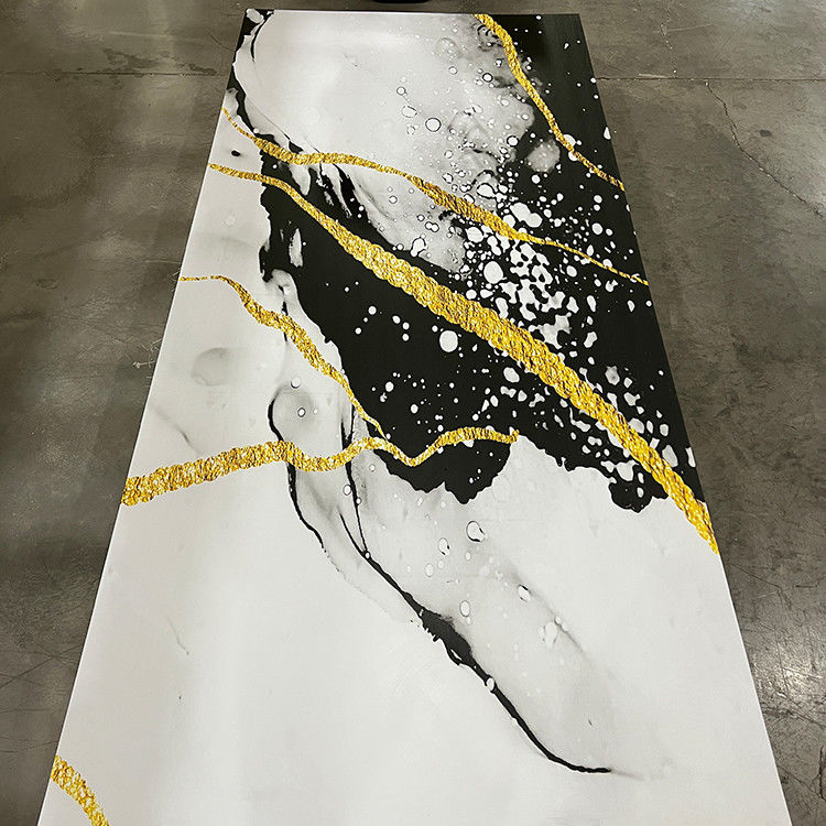 1220*2440mm 3D Digital Printed UV Marble Sheet Uv Boards For TV Wall Decoration Board (Dziennik drukowany cyfrowo UV)