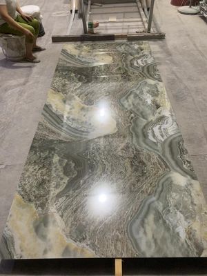 Dekoracja ścienna wewnętrzna Wodoodporny arkusz z tworzywa sztucznego z PVC UV UV 1220x2800mm