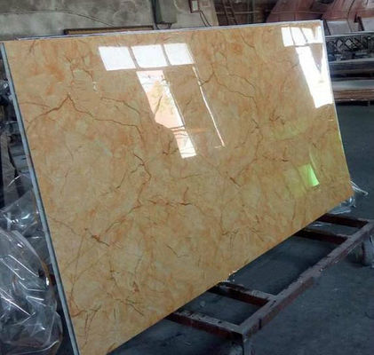 Marmurowe alternatywne wnętrze Dekoracyjne arkusze marmuru z PVC UV 1220x2800x3mm