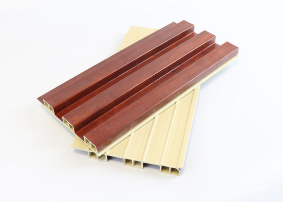 Dekoracja wnętrz Drewniany karbowany kompozytowy panel ścienny WPC 160 mm x 24 mm Wodoodporny