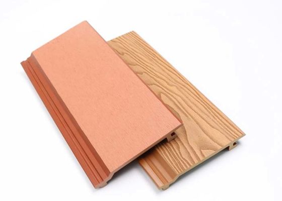 Plastikowy kompozytowy zewnętrzny panel ścienny WPC Wodoodporny panel ścienny WPC karbowany