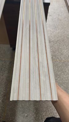 Wodoodporna dekoracja PS Wnętrze 3D Drewniane panele ścienne Listwy gzymsowe