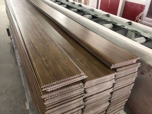 Dekoracyjne laminowane drewniane panele sufitowe z PCV 25 cm Plastikowy panel ścienny Wnętrze