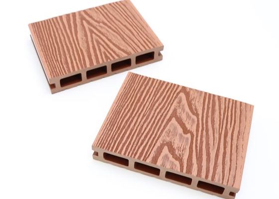 Outdoor Wood Grain WPC Decking 3D Tłoczone drewniane plastikowe podłogi kompozytowe