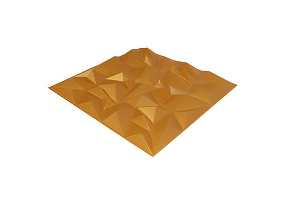 Wodoodporne wewnętrzne panele ścienne 3D z PVC Dekoracyjne panele ścienne 1 mm Błyszczący złoty diament