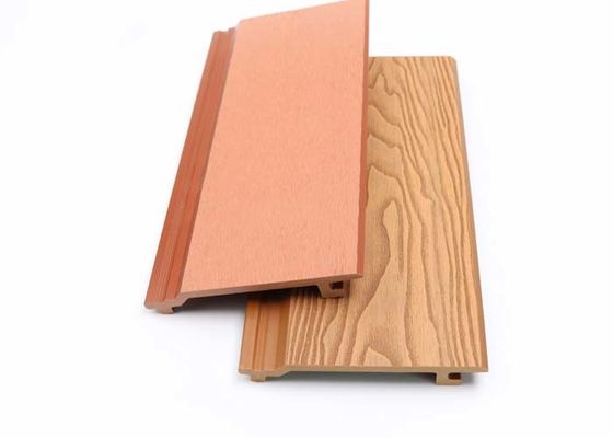 Drewniany kompozytowy zewnętrzny panel ścienny WPC 28 mm Współwytłaczana dekoracja zewnętrzna