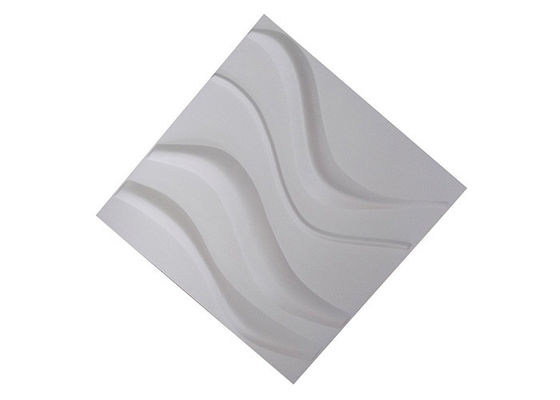 Grubość 1 mm Dekoracyjne panele ścienne 3d PVC Flexilble Squre Shape