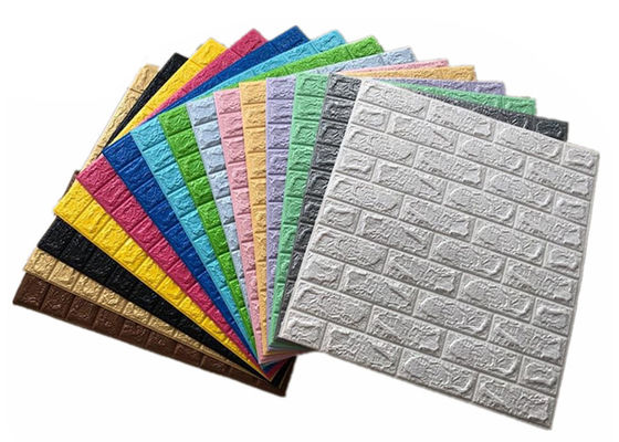 Wodoodporna wewnętrzna tapeta z pianki PE Samoprzylepna tapeta 3D
