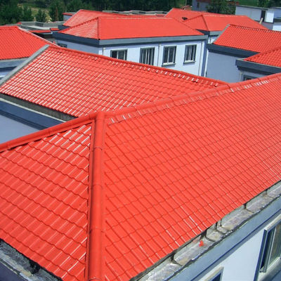 Dachówki z żywicy syntetycznej Asa Faliste płytki dachowe z gontem PCV Plastikowe pokrycia dachowe UPVC