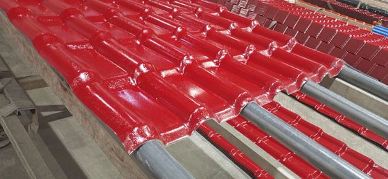 Dachówki z żywicy syntetycznej Asa Faliste płytki dachowe z gontem PCV Plastikowe pokrycia dachowe UPVC