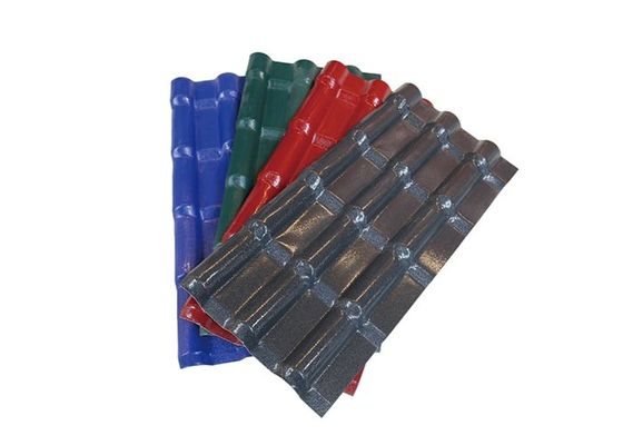 Syntetyczna żywica w kształcie litery U Słoneczne ceramiczne dachówki Kolorowa powłoka