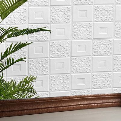 Białe panele ścienne PE 70x77cm 3D naklejka ścienna z pianki PE do dekoracji wnętrz
