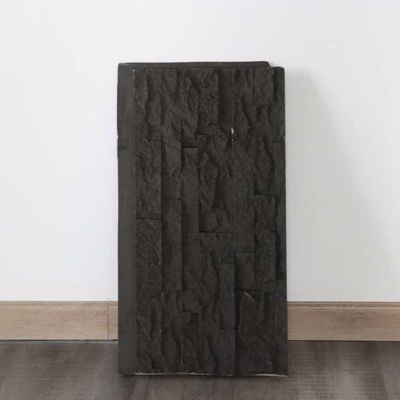 Dekoracja wnętrz Panel z kamienia kulturowego PU Ciemnoszary Symulacja poliuretanu 120 * 60 cm