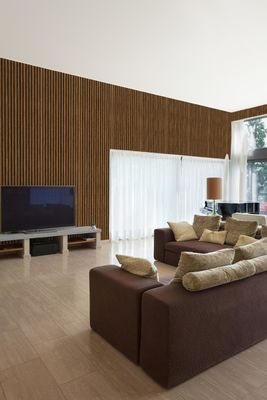 Izolacja akustyczna Absorbuj Mdf Pet Board Akustyczne drewniane panele ścienne z listew