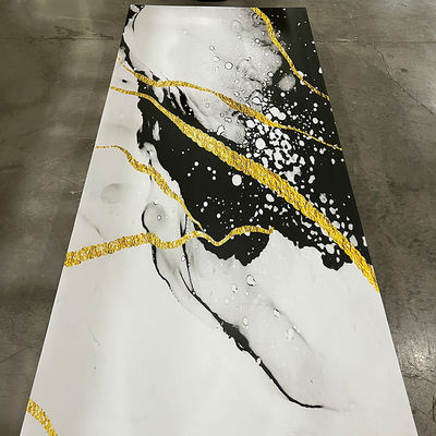 1220*2440mm 3D Digital Printed UV Marble Sheet Uv Boards For TV Wall Decoration Board (Dziennik drukowany cyfrowo UV)