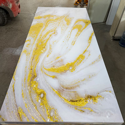 1220*2440mm 3D Digital Printed UV Marble Sheet Uv Boards For TV Wall Decoration Board (Dziennik drukowany cyfrowo UV)