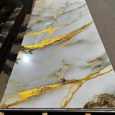 1220*2440mm 3D Digital Printed UV Marble Sheet Uv Boards For TV Wall Decoration Board (Dziennik drukowany cyfrowo UV)