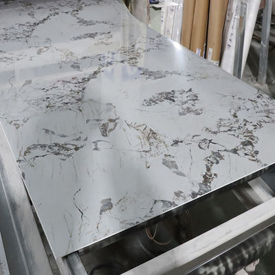 1220*2440mm 3D Digital Printed UV Marble Sheet Uv Boards For TV Wall Decoration Board (Dziennik drukowany cyfrowo UV)