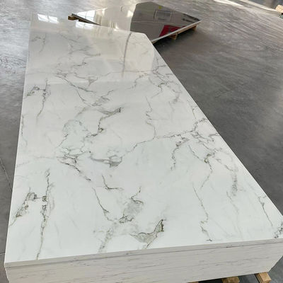 Glossy/Mat PVC marmurowy arkusz do dekoracji wnętrz