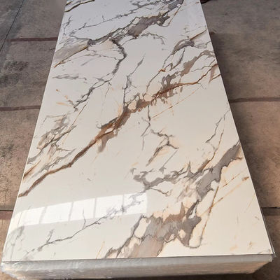 Glossy/Mat PVC marmurowy arkusz do dekoracji wnętrz