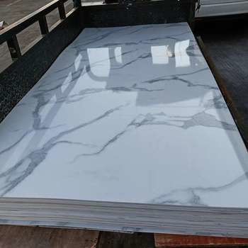 1220x2800mm Dekoracja wnętrz PVC Marmurowy arkusz
