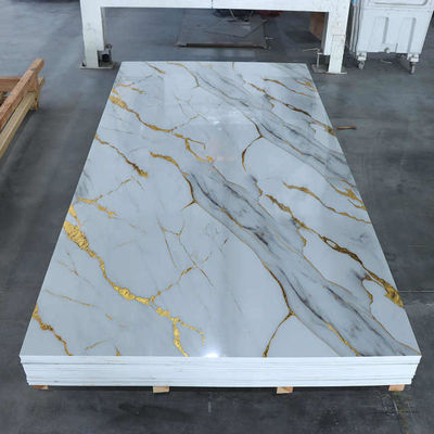 1220x2800mm Dekoracja wnętrz PVC Marmurowy arkusz