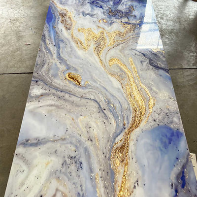 1220x2800mm Dekoracja wnętrz PVC Marmurowy arkusz