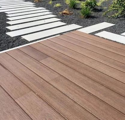 3D Wytłaczane WPC Wood Decking Outdoor Drewniane Plastikowe Podłogi Kompozytowe