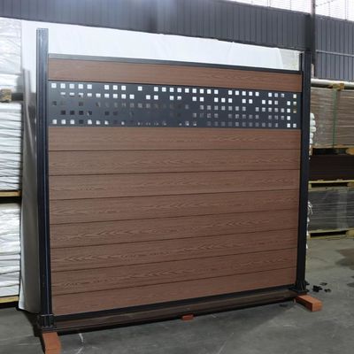 Drewniane kompozytowe panele ogrodzeniowe Wpc Wodoodporne na zewnątrz 180 * 25 mm